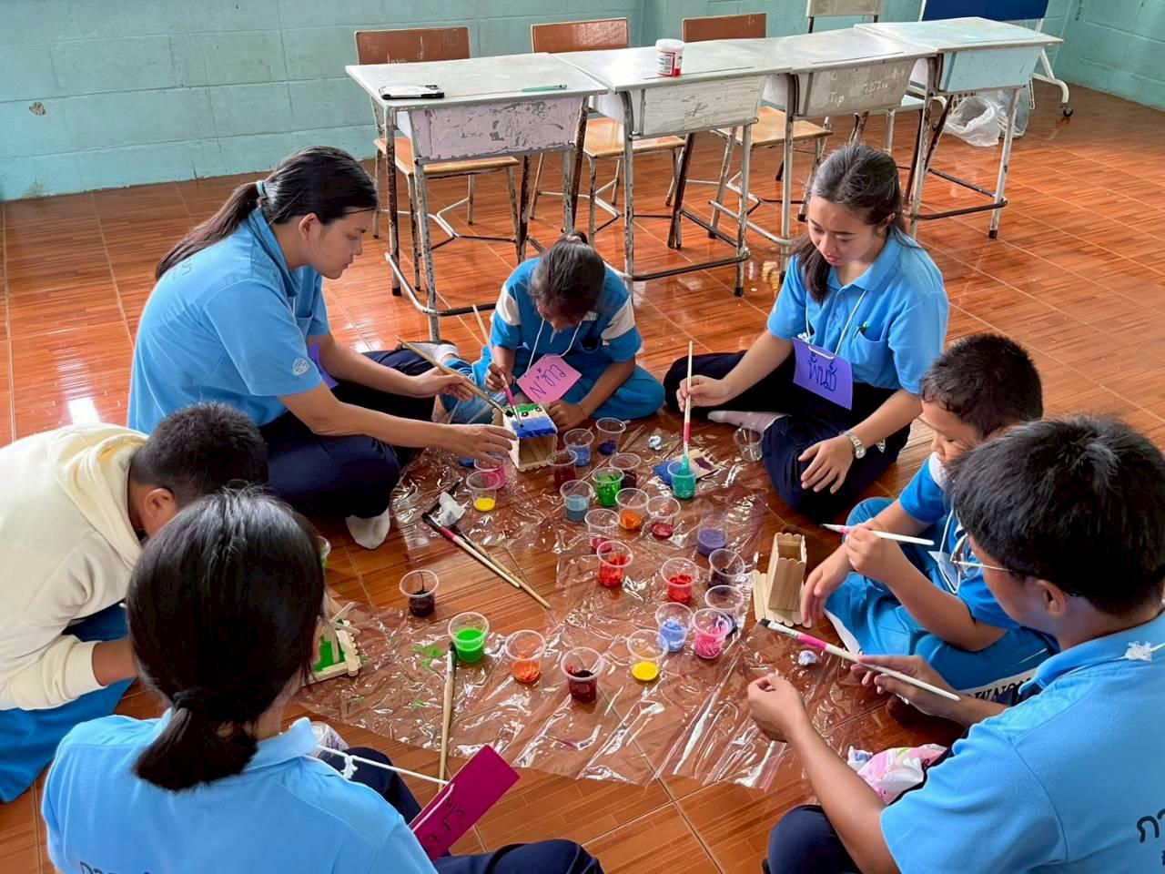 15. ค่ายศิลปะบูรณาการกับสาระการเรียนรู้สำหรับนักเรียนระดับประถมศึกษา ณ โรงเรียนบ้านโนนม่วง